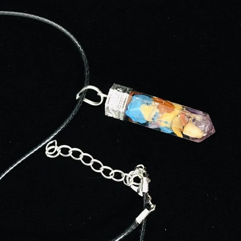 Orgone point pendant necklace